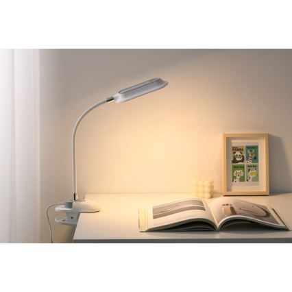 Lampă de birou LED+CCT dimmabilă cu clemă CLIP LED/7,5W/230V 3000/4200/5000K albă