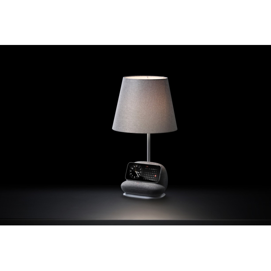 Lampă de masă LED reglabilă cu încărcare wireless Qi SOFA LED/6W/230V gri