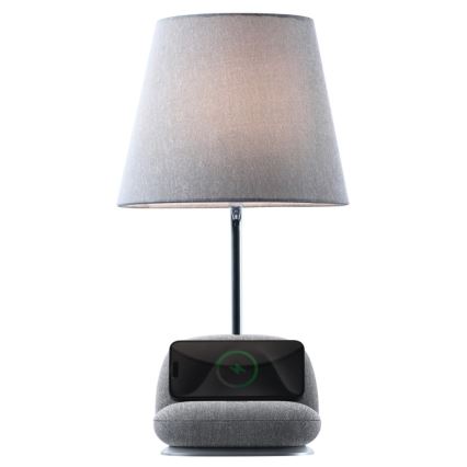 Lampă de masă LED reglabilă cu încărcare wireless Qi SOFA LED/6W/230V gri