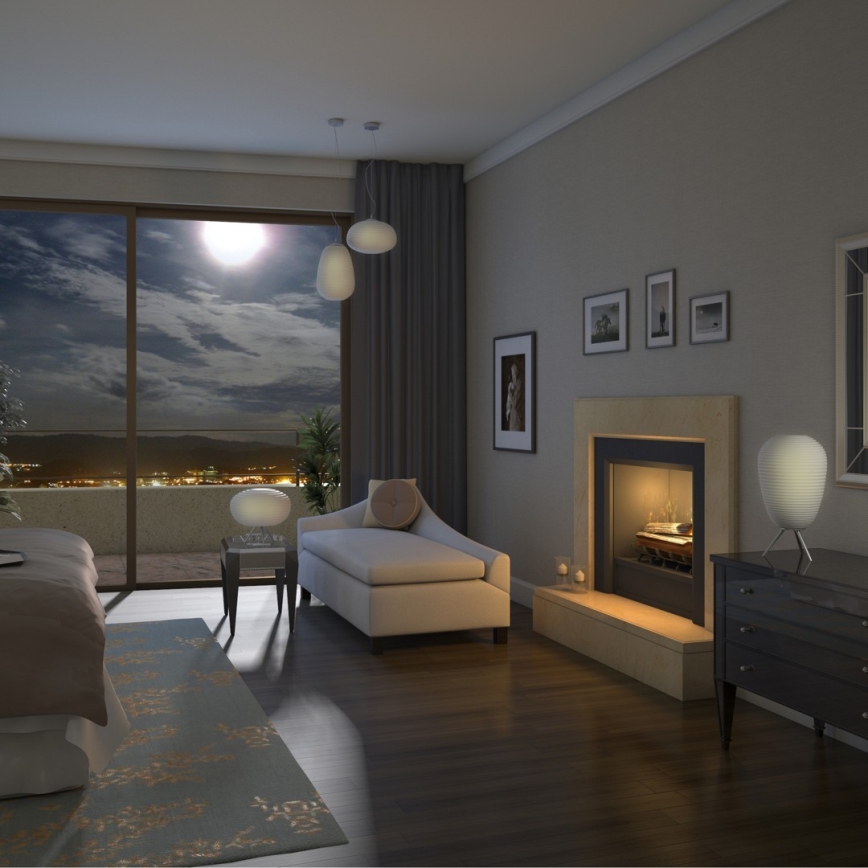 Immax NEO - LED Lustră pe cablu dimmabilă RGB COCONO 1xE27/8,5W/100-240V