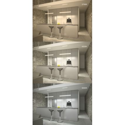 Immax NEO 07075L-LED Lustra reglabilă pe cablu LISTON alb LED/18W/230V Tuya + telecomandă