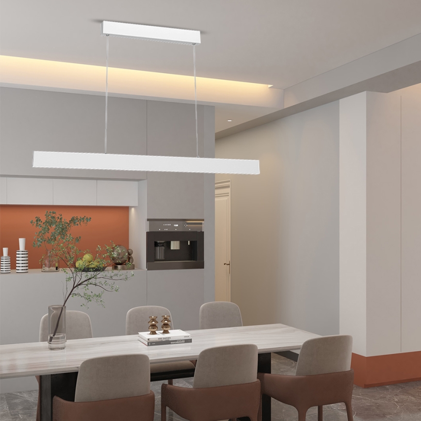Immax NEO 07075L-LED Lustra reglabilă pe cablu LISTON alb LED/18W/230V Tuya + telecomandă