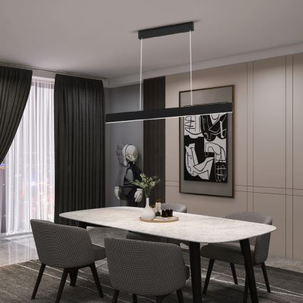 Immax NEO 07076L - Candelabru LED reglabil pe cablu, negru LISTON LED/18W/230V Tuya + telecomandă