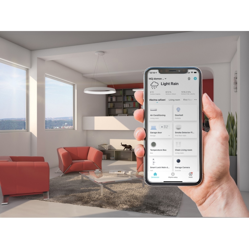 Immax NEO 07080L - Candelabru LED reglabil pe cablu LIMITADO LED/39W/230V 60 cm Tuya + telecomandă