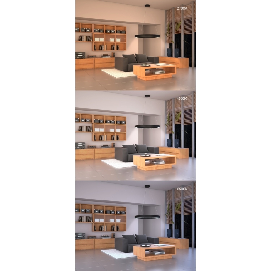 Immax NEO 07095L - Plafonier LED dimabil PASTEL LED/52W/230V 60 cm Tuya + telecomandă