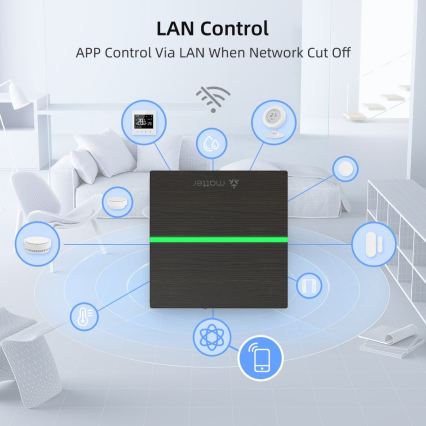 Immax NEO 07117-5 - Bridge MATTER inteligent Zigbee 3.0 230V Tuya Wi-Fi