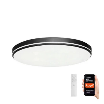 Immax NEO 07148-B40 - Plafonieră LED dimabilă NEO LITE AREAS LED/24W/230V Tuya Wi-Fi negru + telecomandă