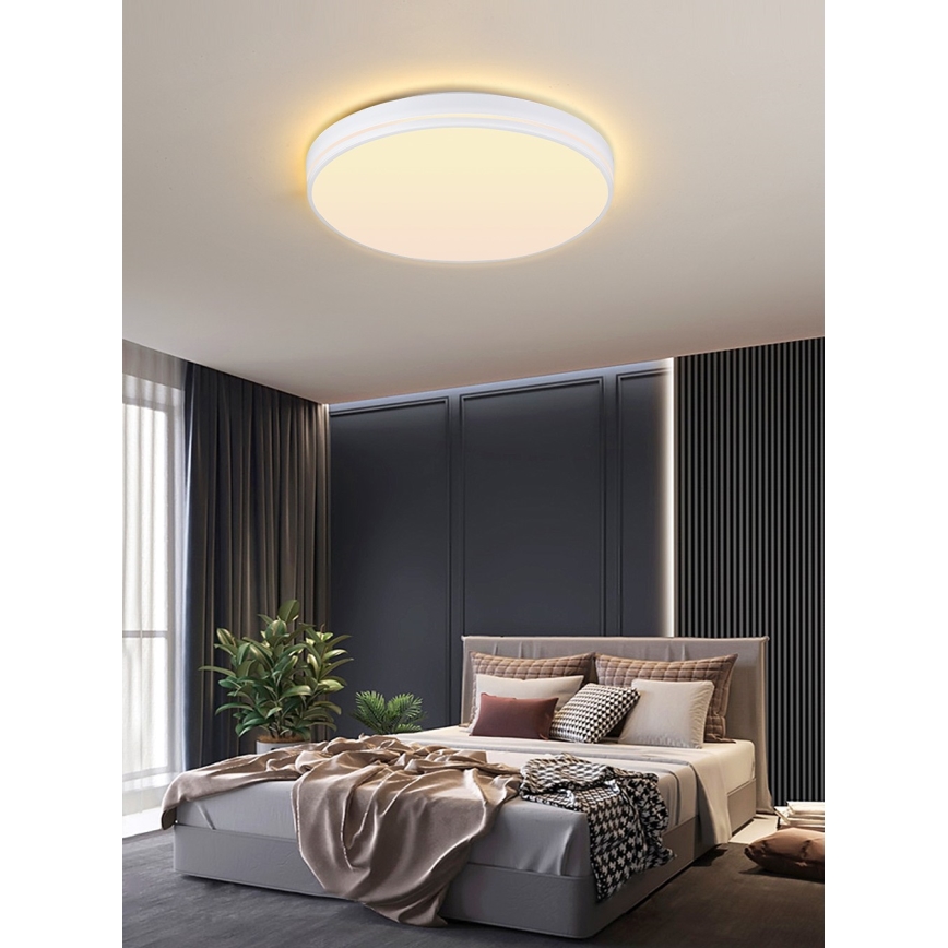 Immax NEO 07149-W51 - Lampă de plafon LED dimabilă NEO LITE AREAS LED/48W/230V Tuya Wi-Fi albă + telecomandă