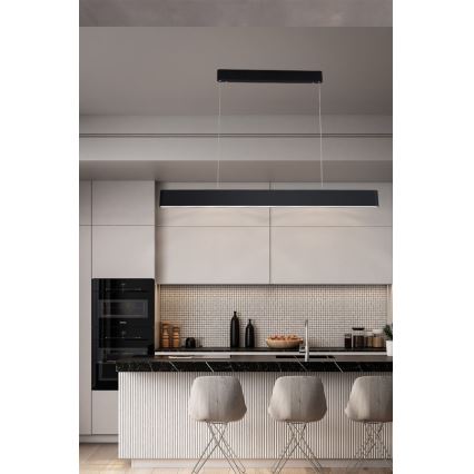 Immax NEO 07157-B120X - Candelabru LED RGB+CCT reglabil pe cablu MILANO LED/40W/230V Tuya negru