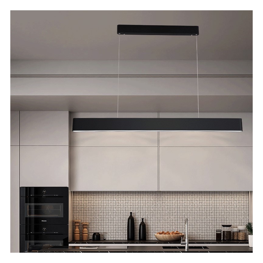 Immax NEO 07157-B120X - Candelabru LED RGB+CCT reglabil pe cablu MILANO LED/40W/230V Tuya negru