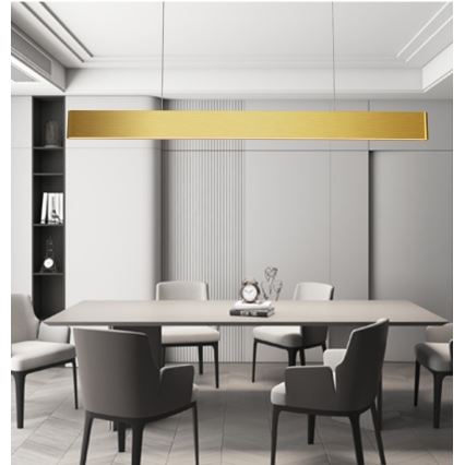 Immax NEO 07157-G120X - Candelabru LED RGB+CCTW reglabil pe cablu MILANO LED/40W/230V Tuya auriu