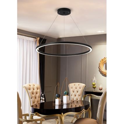 Immax NEO 07158-B80 - Candelabru LED reglabil pe cablu FINO LED/60W/230V Tuya negru + telecomandă