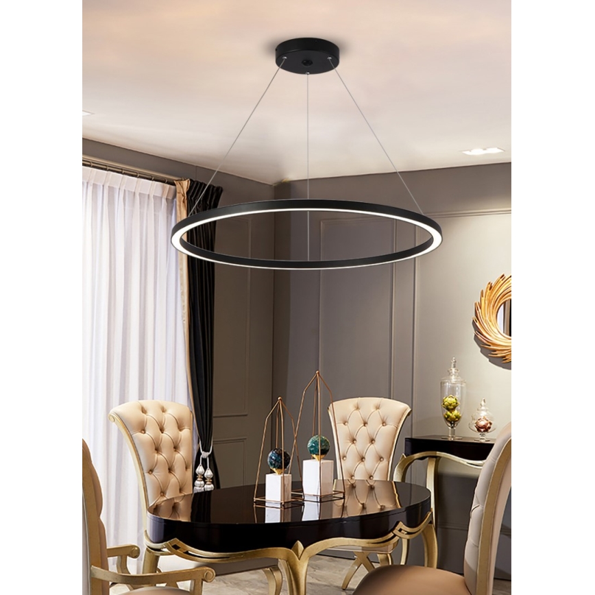 Immax NEO 07158-B80 - Candelabru LED reglabil pe cablu FINO LED/60W/230V Tuya negru + telecomandă