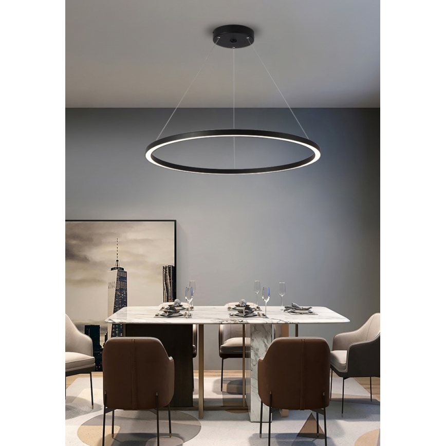 Immax NEO 07158-B80 - Candelabru LED reglabil pe cablu FINO LED/60W/230V Tuya negru + telecomandă