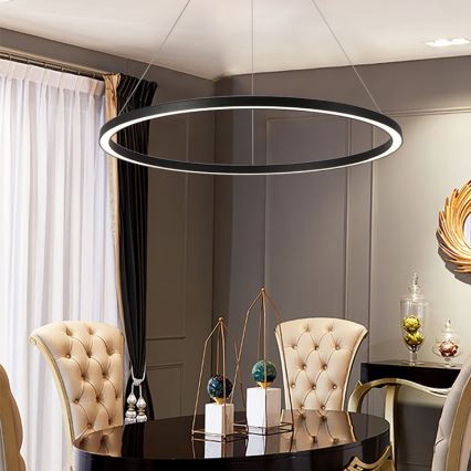 Immax NEO 07158-B80 - Candelabru LED reglabil pe cablu FINO LED/60W/230V Tuya negru + telecomandă