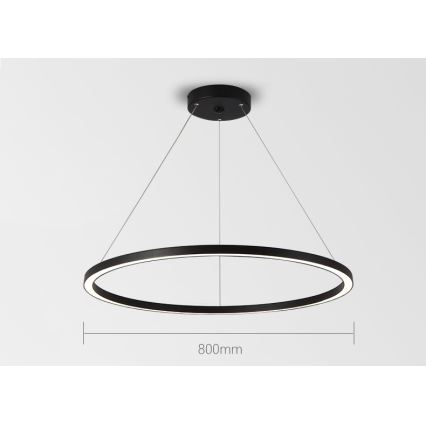 Immax NEO 07158-B80 - Candelabru LED reglabil pe cablu FINO LED/60W/230V Tuya negru + telecomandă