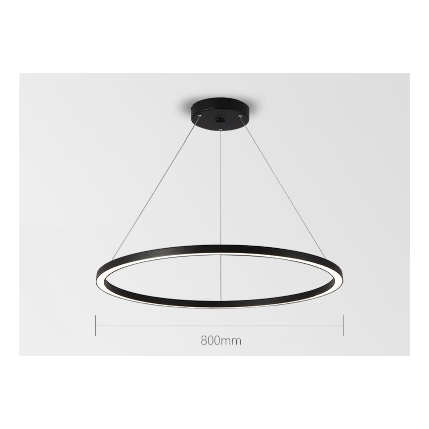 Immax NEO 07158-B80 - Candelabru LED reglabil pe cablu FINO LED/60W/230V Tuya negru + telecomandă