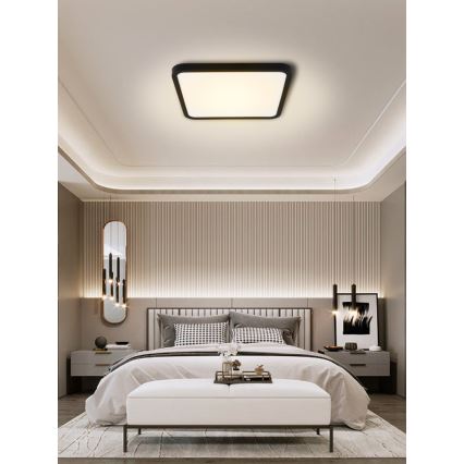 Immax NEO 07167-B40 - Plafonier LED RGB+CCT reglabil NEO LITE TUDO LED/50W/230V Wi-Fi Tuya negru + telecomandă