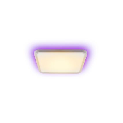 Immax NEO 07168-W40 - Plafonier LED RGB+CCT reglabil NEO LITE TUDO LED/50W/230V Wi-Fi Tuya alb + telecomandă