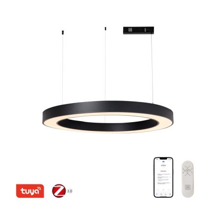 Immax NEO 07211L - Candelabru LED reglabil pe cablu PASTEL LED/68W/230V 2700-6500K Tuya negru + telecomandă