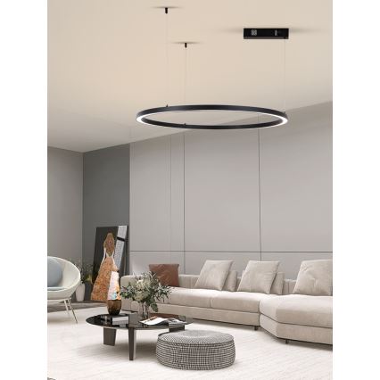 Immax NEO 07215L - Candelabru LED reglabil pe cablu FINO LED/60W/230V 80 cm negru Tuya + telecomandă