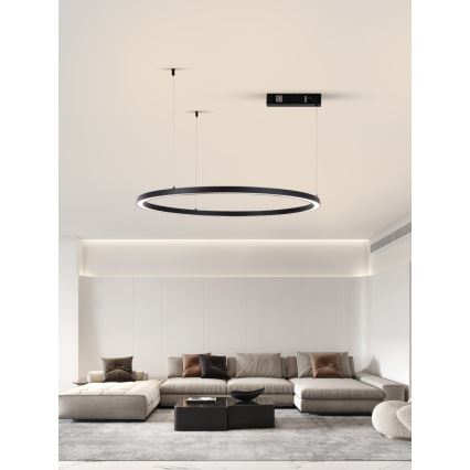 Immax NEO 07215L - Candelabru LED reglabil pe cablu FINO LED/60W/230V 80 cm negru Tuya + telecomandă
