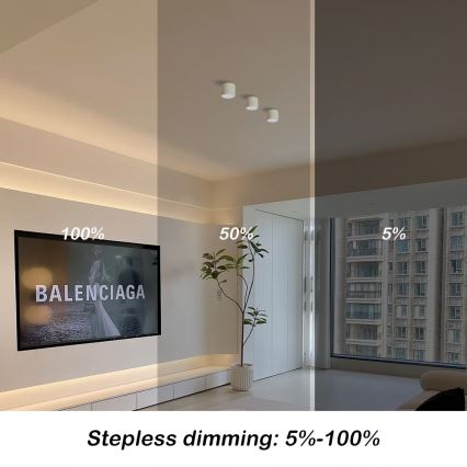 Immax NEO 07241L RONDATE - Plafonieră LED dimabilă, 18W/230V, 11,5 cm, Wi-Fi Tuya
