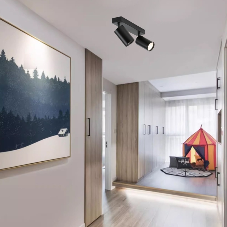 Immax NEO 07262W - Spot LED RGB+CCT reglabil NEO LITE PUNTO 2xGU10/6W/230V Wi-Fi Tuya