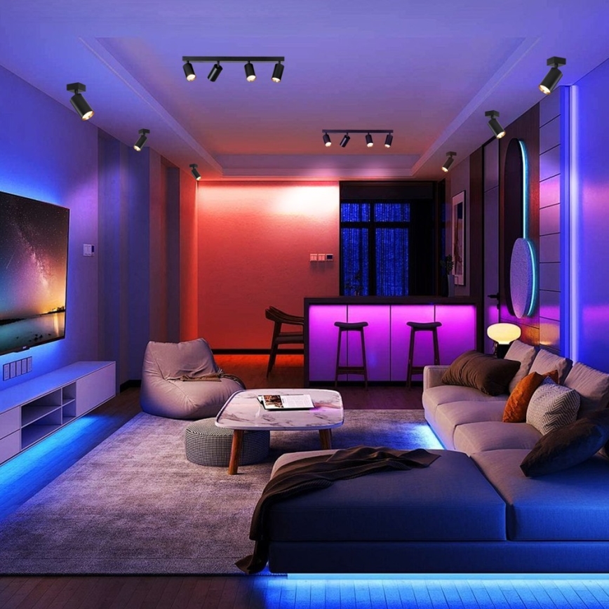 Immax NEO 07264W - Spot LED RGB+CCT reglabil NEO LITE PUNTO 4xGU10/6W/230V Wi-Fi Tuya