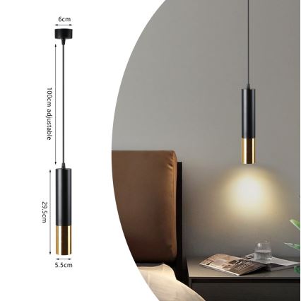 Immax NEO 07272W - Candelabru LED RGB+CCT reglabil pe cablu NEO LITE PUNTO 1xGU10/6W/230V Tuya