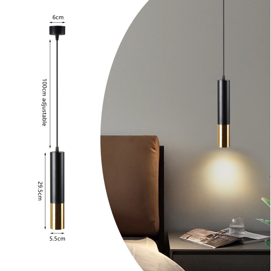 Immax NEO 07273Z - Candelabru LED RGB+CCT reglabil pe cablu NEO PUNTO 1xGU10/4,8W/230V Tuya