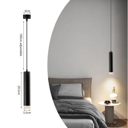 Immax NEO 07275Z - Candelabru LED RGB+CCT reglabil pe cablu NEO PUNTO 1xGU10/4,8W/230V Tuya