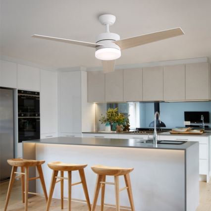 Ventilator de tavan Immax NEO 07284L - LED+CCT, cu funcție dimmer, VARIABLE LED/24W/230V 3000/4000/6000K, Wi‑Fi Tuya, Ø 132 cm + telecomandă