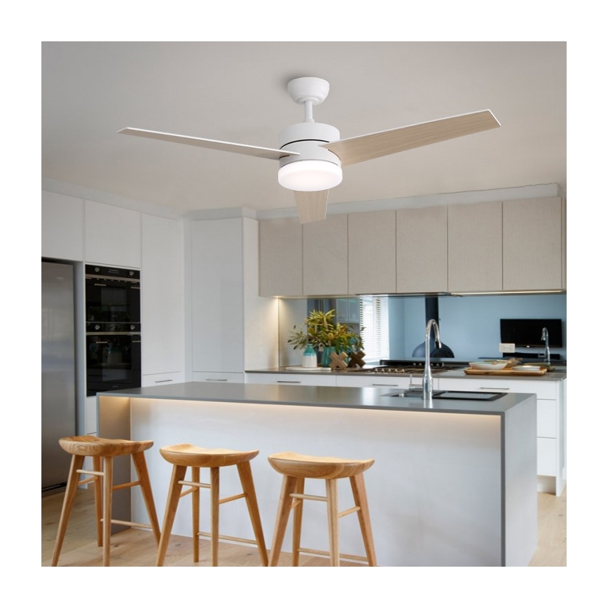 Ventilator de tavan Immax NEO 07284L - LED+CCT, cu funcție dimmer, VARIABLE LED/24W/230V 3000/4000/6000K, Wi‑Fi Tuya, Ø 132 cm + telecomandă