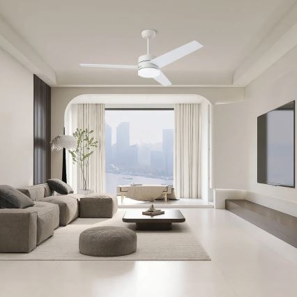 Ventilator de tavan Immax NEO 07284L - LED+CCT, cu funcție dimmer, VARIABLE LED/24W/230V 3000/4000/6000K, Wi‑Fi Tuya, Ø 132 cm + telecomandă
