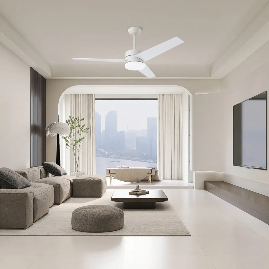 Ventilator de tavan Immax NEO 07284L - LED+CCT, cu funcție dimmer, VARIABLE LED/24W/230V 3000/4000/6000K, Wi‑Fi Tuya, Ø 132 cm + telecomandă