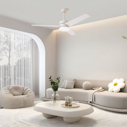 Ventilator de tavan Immax NEO 07284L - LED+CCT, cu funcție dimmer, VARIABLE LED/24W/230V 3000/4000/6000K, Wi‑Fi Tuya, Ø 132 cm + telecomandă