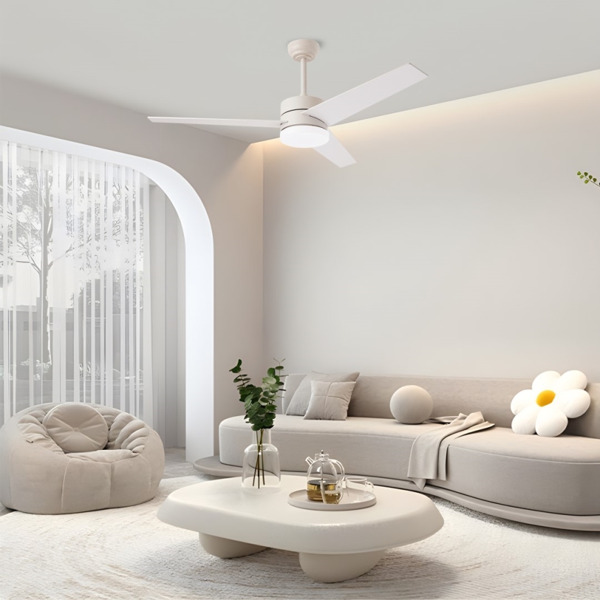 Ventilator de tavan Immax NEO 07284L - LED+CCT, cu funcție dimmer, VARIABLE LED/24W/230V 3000/4000/6000K, Wi‑Fi Tuya, Ø 132 cm + telecomandă