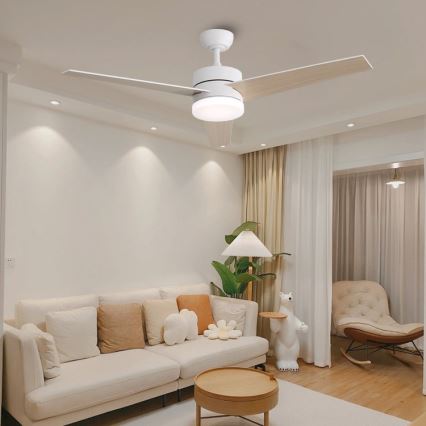 Ventilator de tavan Immax NEO 07284L - LED+CCT, cu funcție dimmer, VARIABLE LED/24W/230V 3000/4000/6000K, Wi‑Fi Tuya, Ø 132 cm + telecomandă