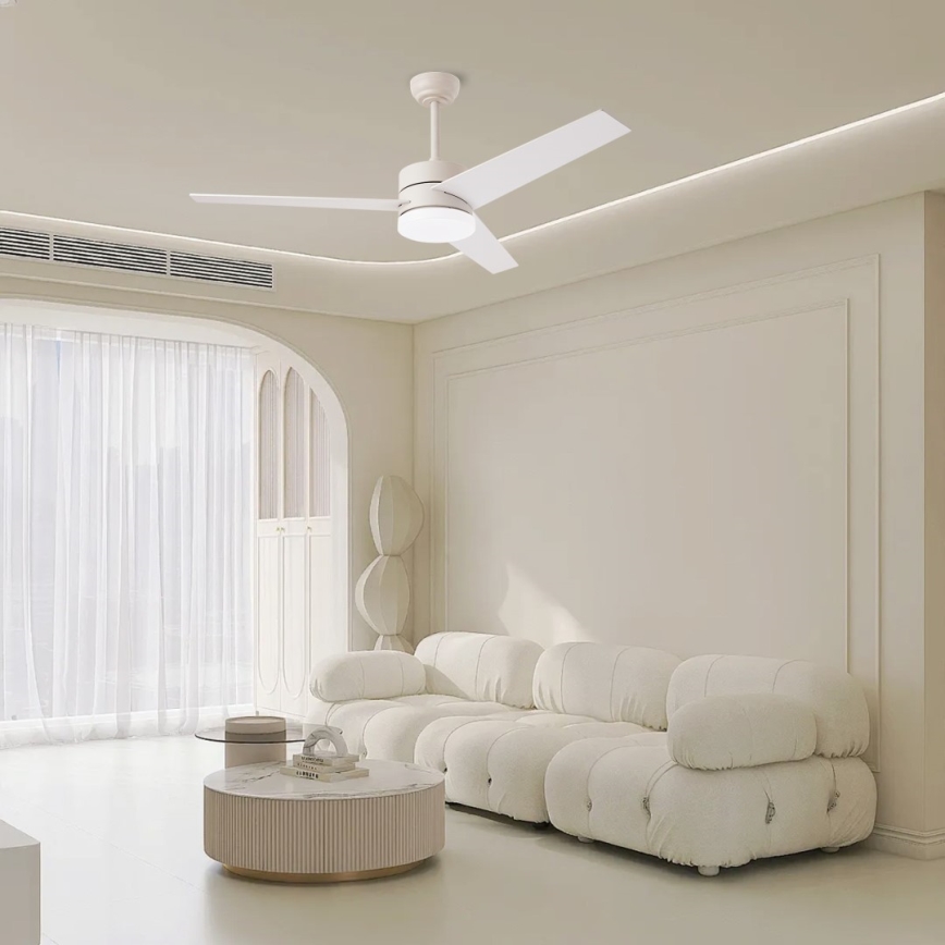 Ventilator de tavan Immax NEO 07284L - LED+CCT, cu funcție dimmer, VARIABLE LED/24W/230V 3000/4000/6000K, Wi‑Fi Tuya, Ø 132 cm + telecomandă
