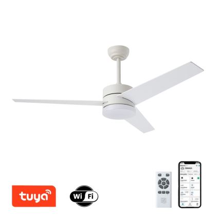 Ventilator de tavan Immax NEO 07284L - LED+CCT, cu funcție dimmer, VARIABLE LED/24W/230V 3000/4000/6000K, Wi‑Fi Tuya, Ø 132 cm + telecomandă