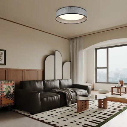 Immax NEO 07287L - Plafonieră LED LONA, dimabilă, LED+CCT, 36W, 230V, 3000–6000K, Wi‑Fi prin Tuya, Ø 45,5 cm, telecomandă inclusă