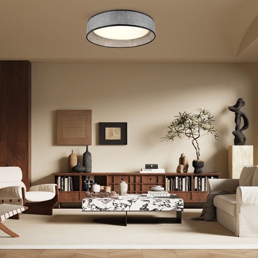 Immax NEO 07287L - Plafonieră LED LONA, dimabilă, LED+CCT, 36W, 230V, 3000–6000K, Wi‑Fi prin Tuya, Ø 45,5 cm, telecomandă inclusă