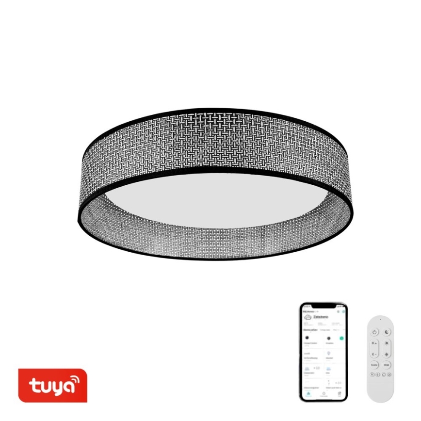 Immax NEO 07287L - Plafonieră LED LONA, dimabilă, LED+CCT, 36W, 230V, 3000–6000K, Wi‑Fi prin Tuya, Ø 45,5 cm, telecomandă inclusă