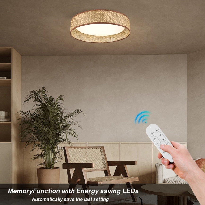 Immax NEO 07288L - Plafonieră LED+CCT reglabilă LONA LED/36W/230V 3000-6000K Wi-Fi Tuya Ø 45,5 cm cu telecomandă