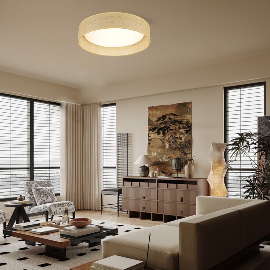 Immax NEO 07289L - Plafonieră LONA LED+CCT dimmabilă, 36W, 230V, 3000-6000K, Wi-Fi Tuya, diam. 45,5 cm + telecomandă