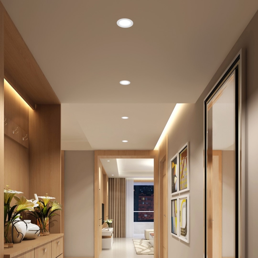 Immax NEO 07294L - Lampă LED încastrată dimabilă DOWN, 12W/230V, Wi-Fi, Tuya Ø 12 cm, albă