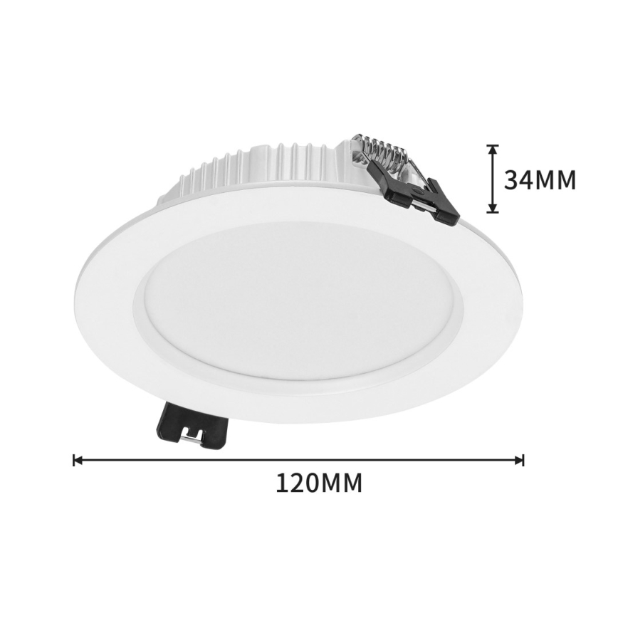 Immax NEO 07294L - Lampă LED încastrată dimabilă DOWN, 12W/230V, Wi-Fi, Tuya Ø 12 cm, albă