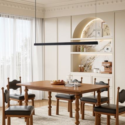 Immax NEO 07308L - Lustră LED dimabilă pe cablu MADEIRA, 44W, 230V, Wi-Fi Tuya, 202 cm, negru + telecomandă