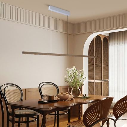 Immax NEO 07310L - Lustră LED reglabilă suspendată pe cablu cu senzor MADEIRA LED/37W/230V, 157 cm, frasin